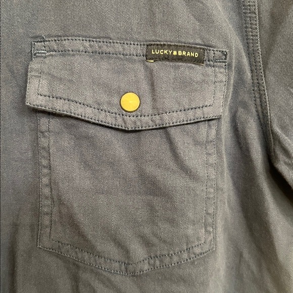 Lucky Brand Western Short Sleeve Shirt in Navy, Men's Size Small, NWT - Picture 3 of 7
